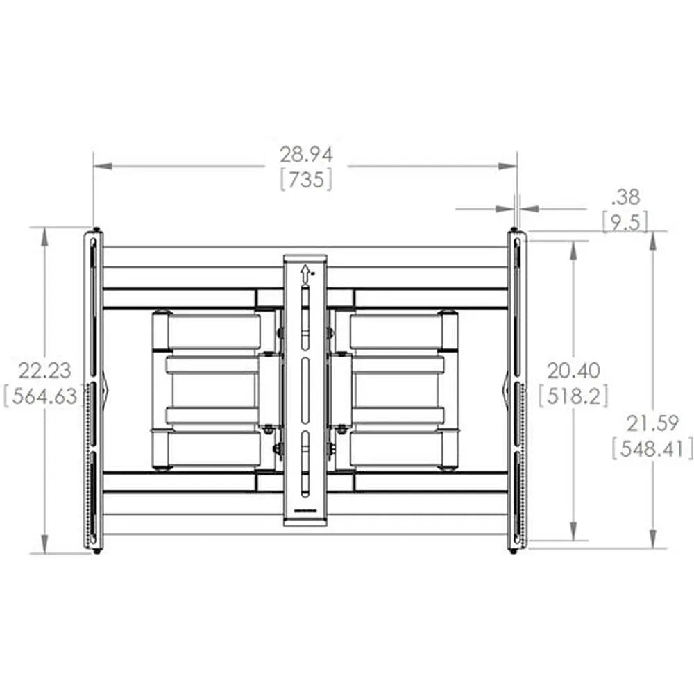 MM-6851 Ausziehbarer Wandhalter für Brandschutzgehäuse bis 80kg Multimedia Display GmbH