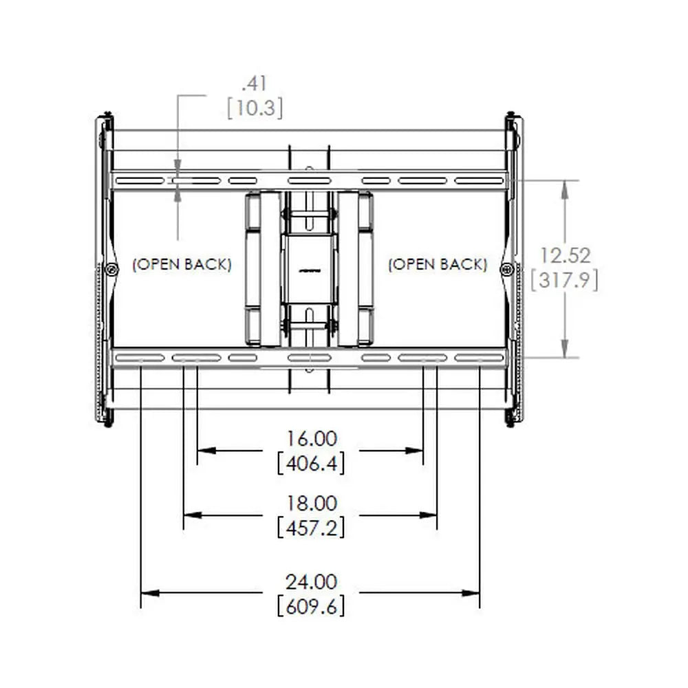 MM-6851 Ausziehbarer Wandhalter für Brandschutzgehäuse bis 80kg Multimedia Display GmbH
