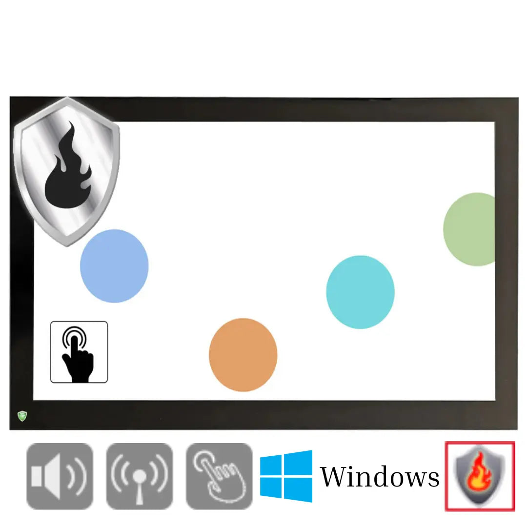 Zertifizierter Brandschutz-Monitor mit Touch-Funktion und Windows PC Multimedia Display GmbH