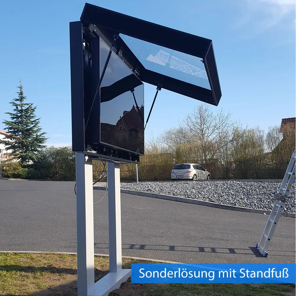 Outdoor Monitor Schutzgehäuse DOOHBOX Landscape von 30 Zoll bis 75 Zoll Multimedia Display GmbH