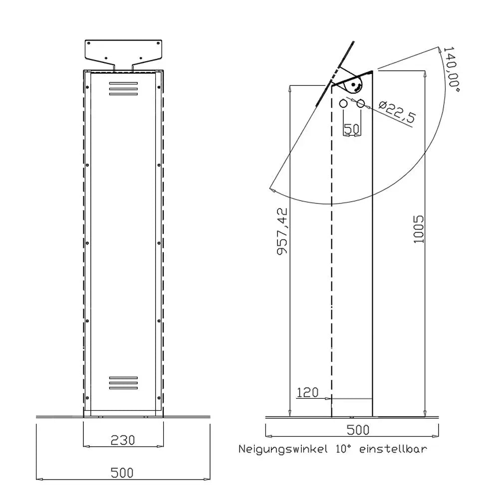 Kiosksystem Info Pult DWS32 32 Zoll Touch Multimedia Display GmbH