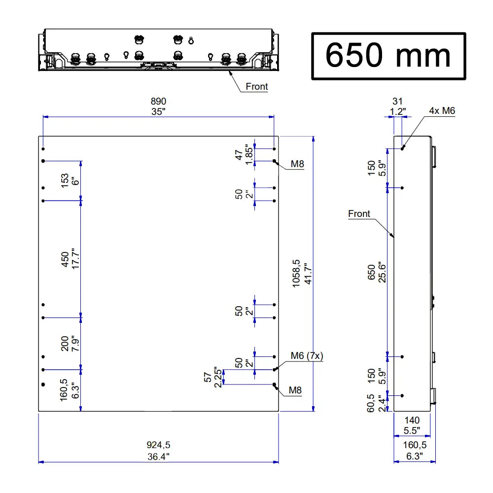 Wandhalterung Regout BalanceBox® mit Höhenverstellung 650 mm Multimedia Display GmbH