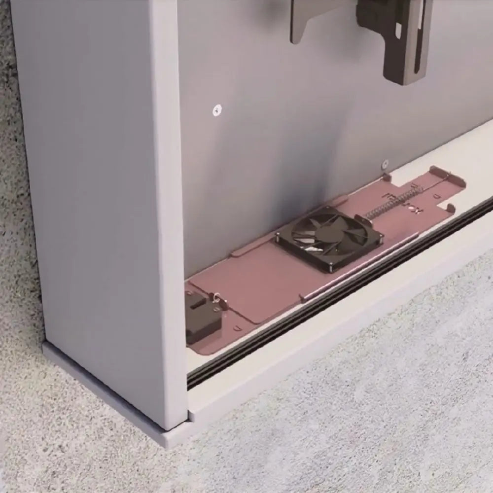 Aktives Belüftungssystem für das Brandschutzgehäuse F30 inklusive Rückwand Multimedia Display GmbH