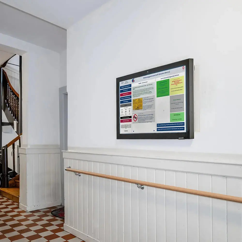 Zertifizierter Brandschutz-Monitor mit Touch-Funktion und Windows PC Multimedia Display GmbH