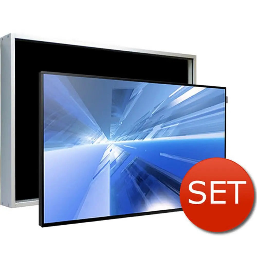 Indoor Slim Schutzgehäuse mit Brandschutz und Monitor Multimedia Display GmbH