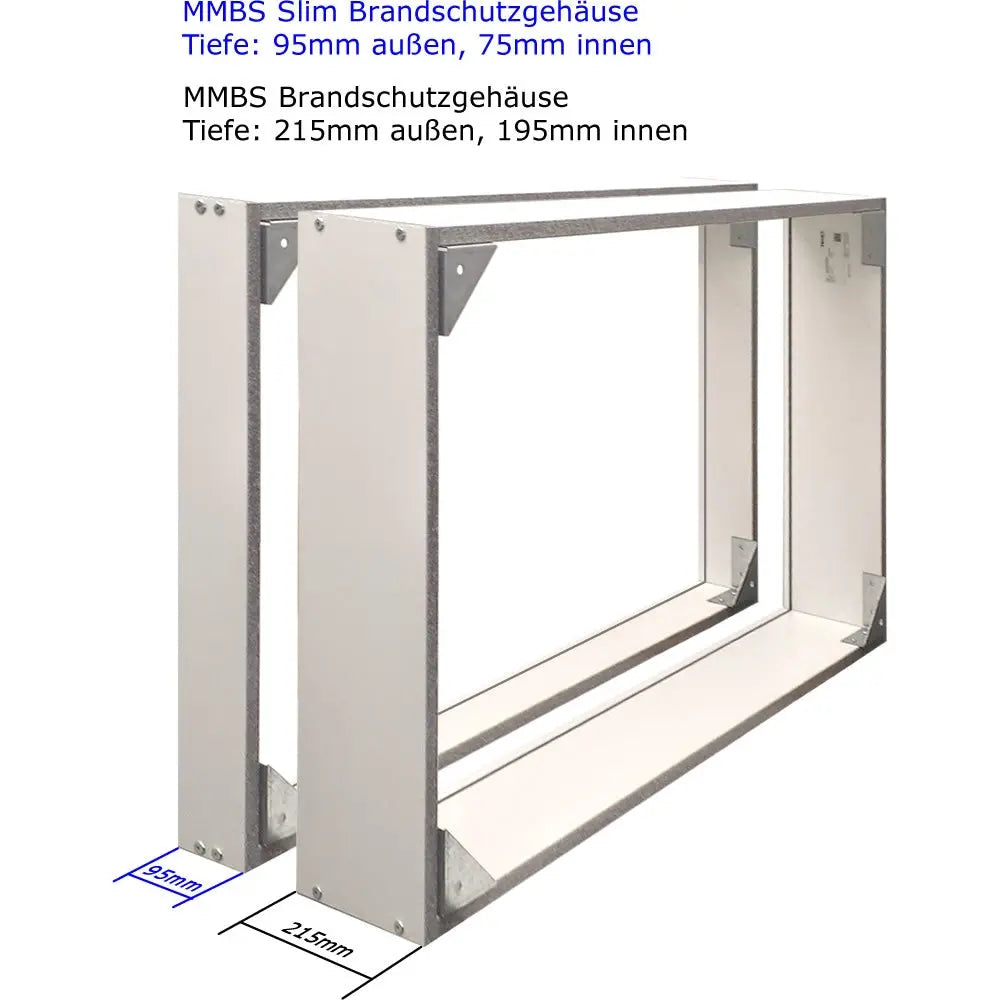 Indoor Slim Schutzgehäuse mit Brandschutz und Monitor Multimedia Display GmbH