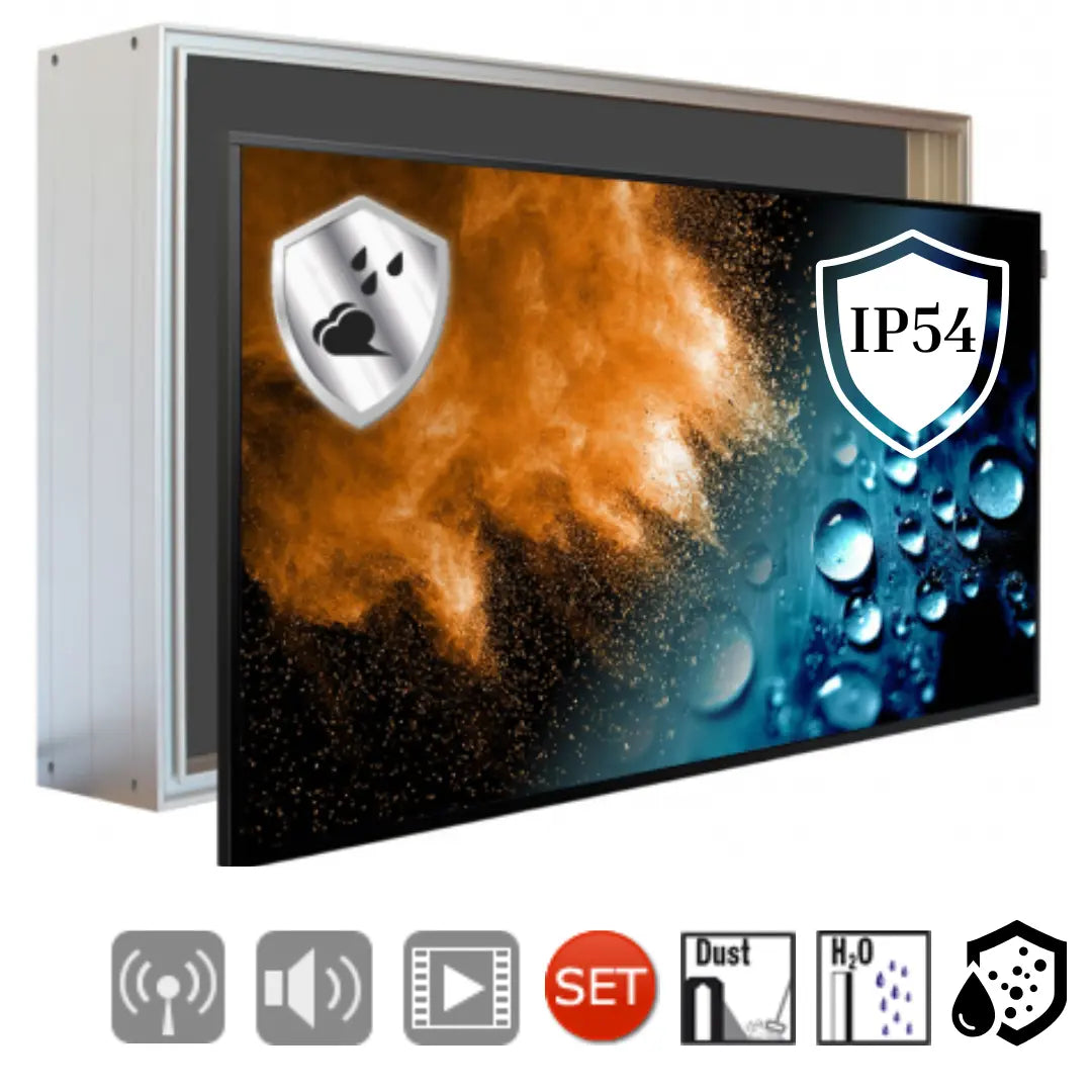 Monitor mit IP54 Schutzgehäuse Staub- und Wasserschutz BIG Multimedia Display GmbH