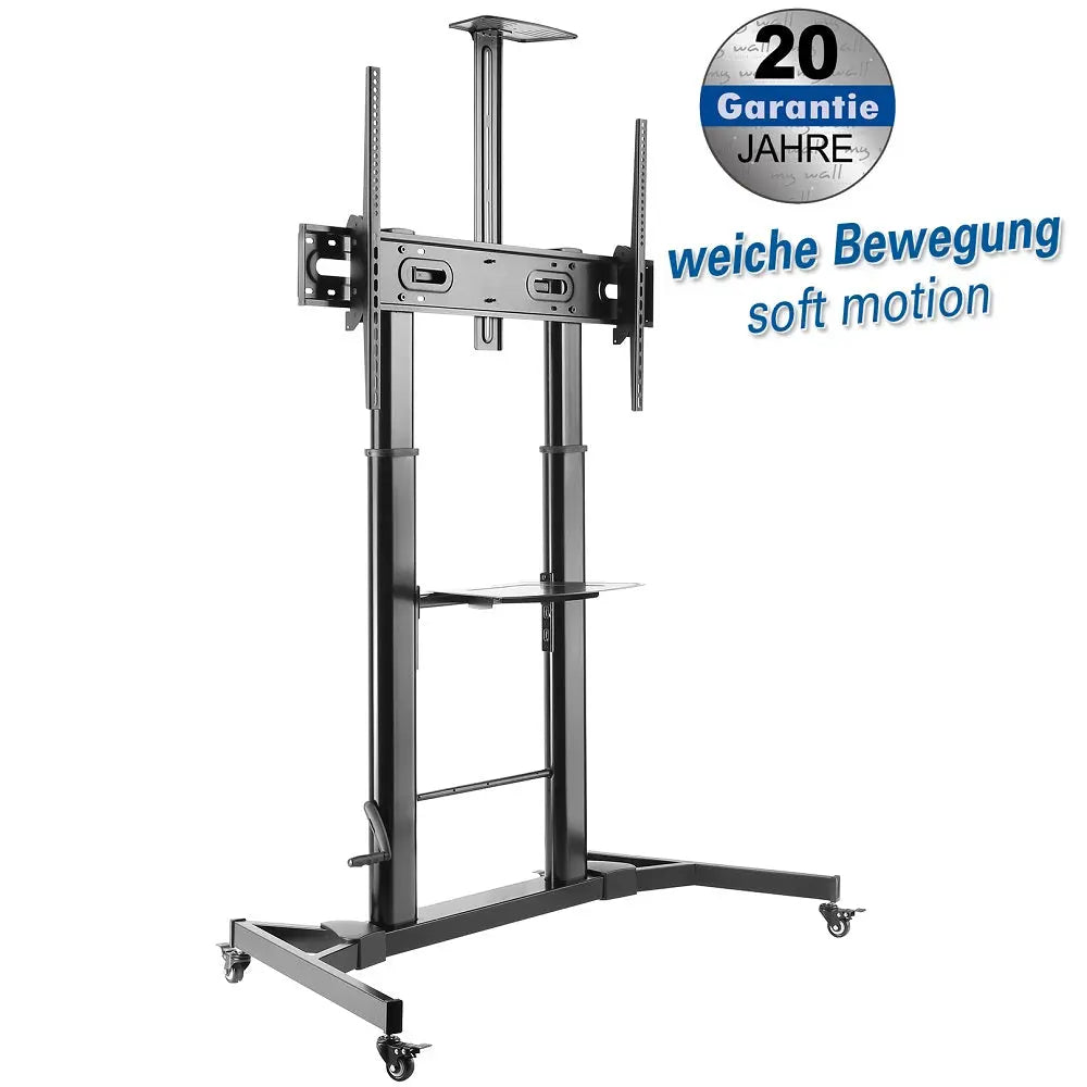 Höhenverstellbarer Rollwagen für Flachbildschirme 60" - 100" - Multimedia Display GmbH