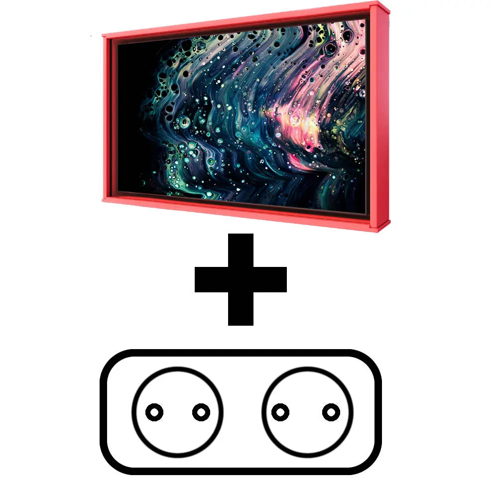 Integrierter Zweifachstecker für das Brandschutzgehäuse F30 inklusive Multimedia Display GmbH