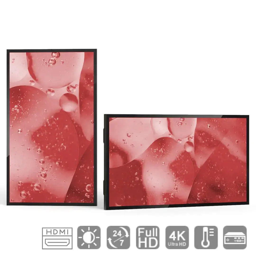 Outdoor Display mit integriertem PC Multimedia Display GmbH - 32 Zoll - 43 Zoll - 49 Zoll - 55 Zoll - 65 Zoll - 75 Zoll