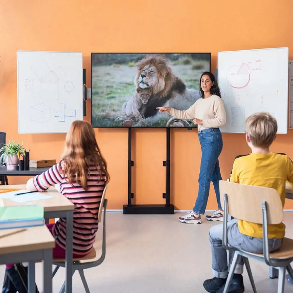 RISE elektrisch höhenverstellbare Boden-Wandhalterung Multimedia Display GmbH