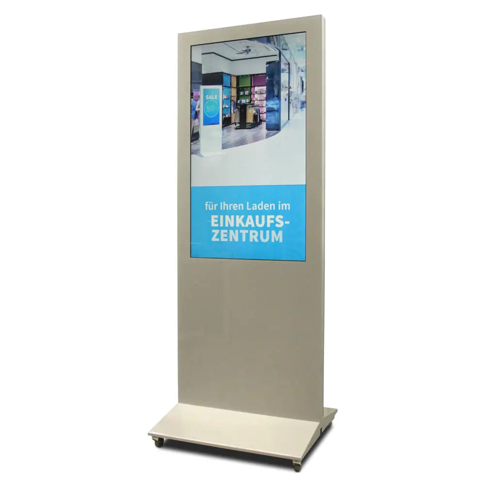 Rollenset für Werbestelen und Standfüße Multimedia Display GmbH