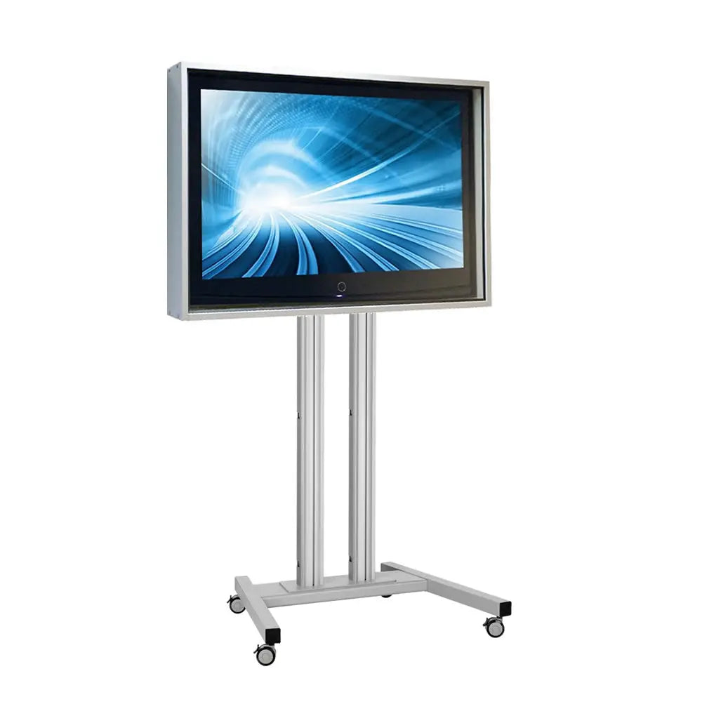 Rollwagen für kleine Schutzgehäuse Landscape Format bis 80kg Multimedia Display GmbH