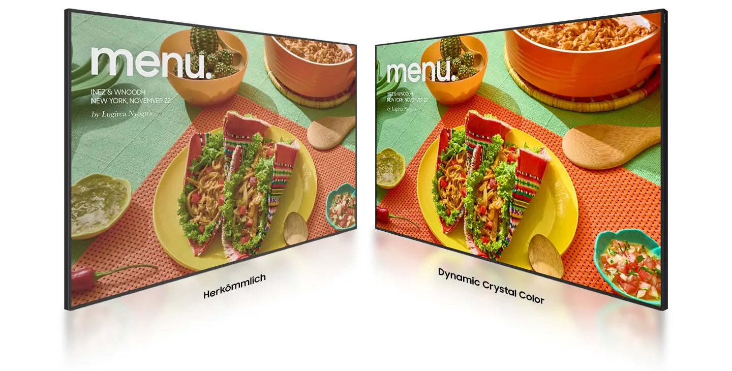 Samsung QM-Serie Smart Signage Displays (32–85 Zoll) – 4K UHD, 24/7 Betrieb Display-Schutzgehäuse