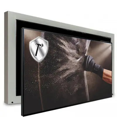 Vandalismusschutz Gehäuse mit dem hochwertigen Monitor 65 Zoll - 105 Zoll - set Multimedia Display GmbH