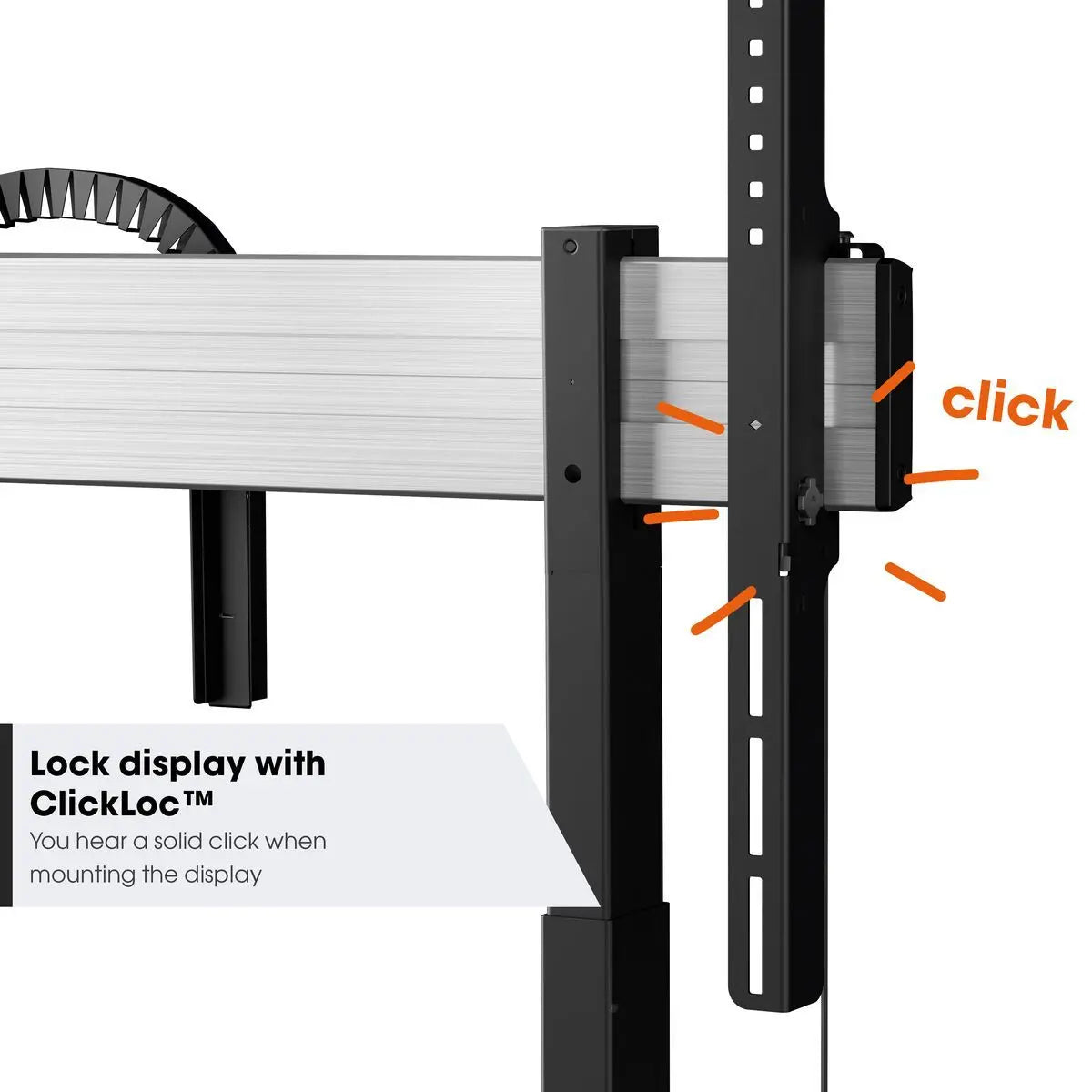 VOGELS RISE 5305 - motorisierter Rollwagen - 65-86 Zoll - VESA 800x600mm - bis 120 kg - 50 mm/s - Premium-Rollen - Schwarz - Multimedia Display GmbH