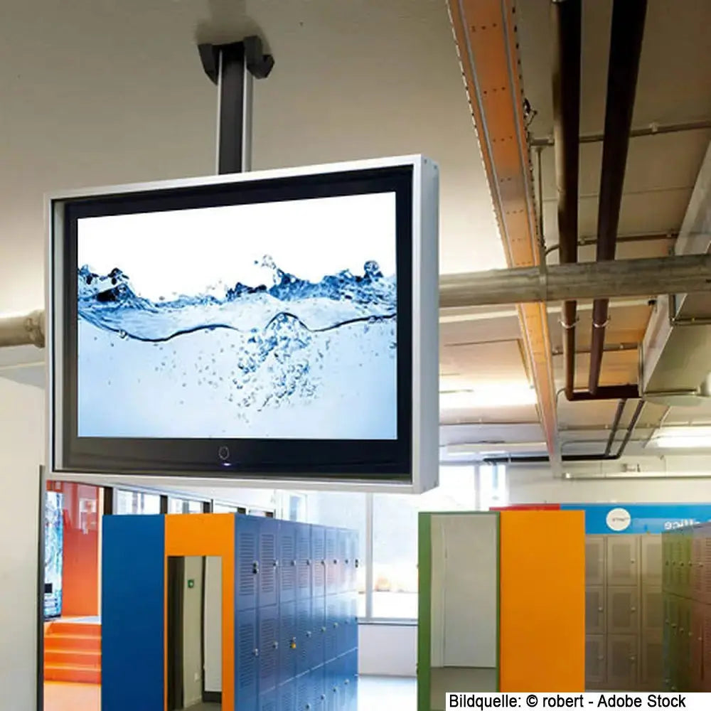 Indoor LCD LED Schutzgehäuse mit Brandschutz und Lüftungssystem Multimedia Display GmbH