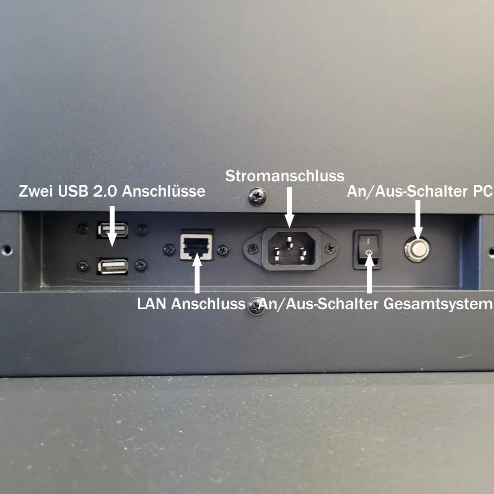 Digitale Werbestele mit Touch-Funktion und Mini PC Multimedia Display GmbH