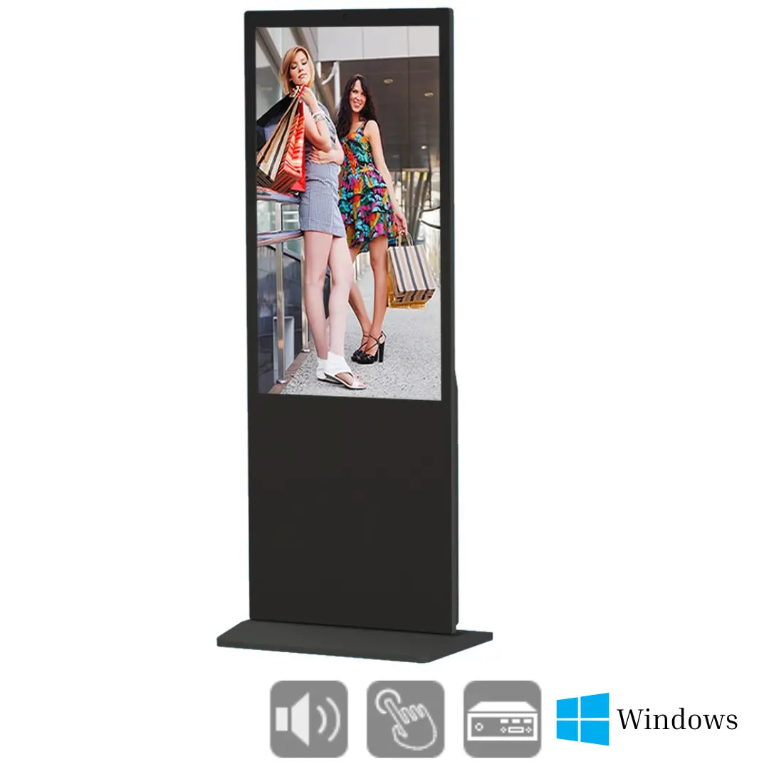 Digitale Werbestele mit Touch-Funktion und Mini PC 