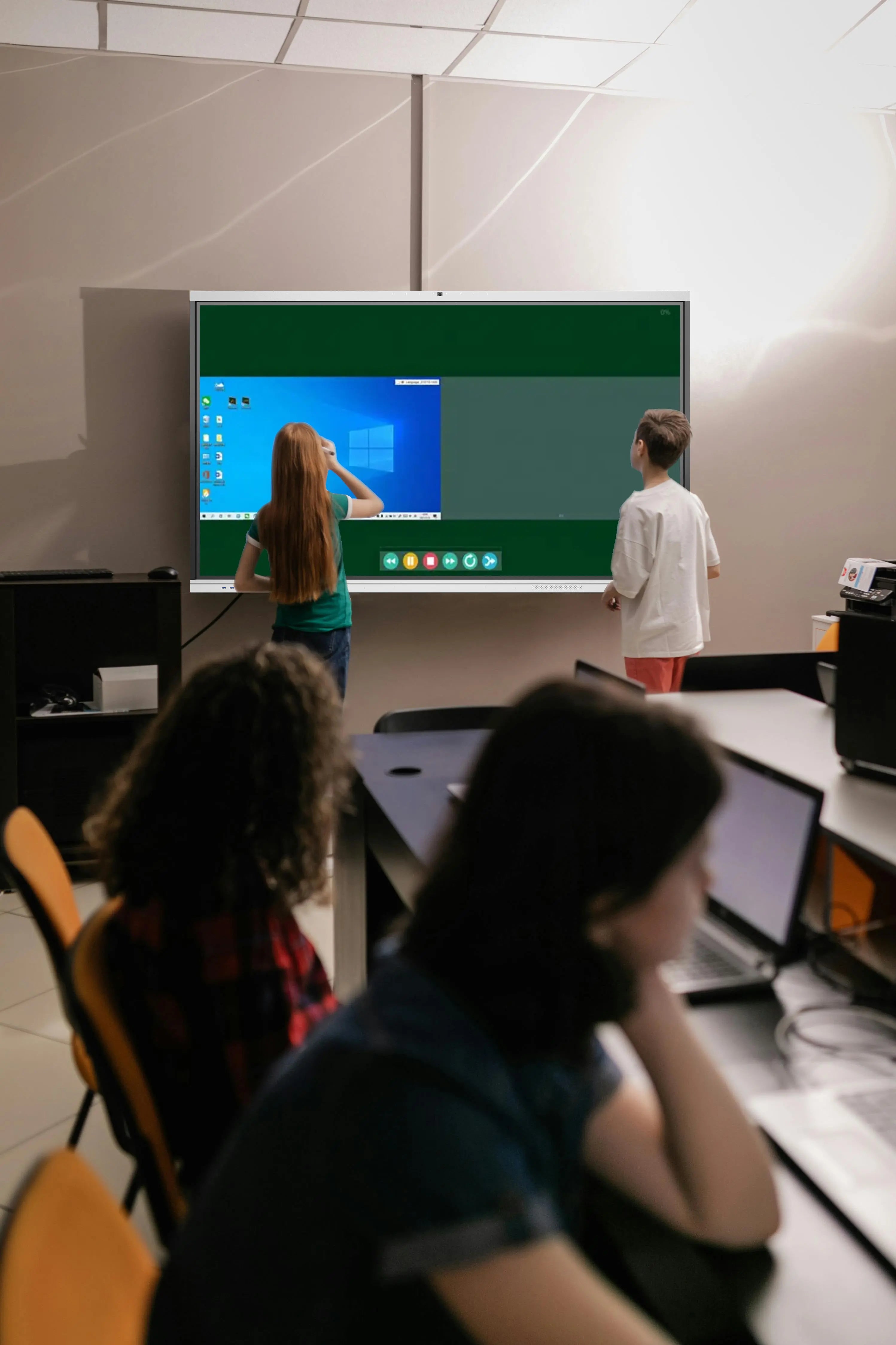 Digitales Whiteboard 86 Zoll | 4K UHD Android 14 | Smartboard 86" | Touchscreens für Meetings | Digitales Smart-Board & Tafel für Schule & Unternehmen 