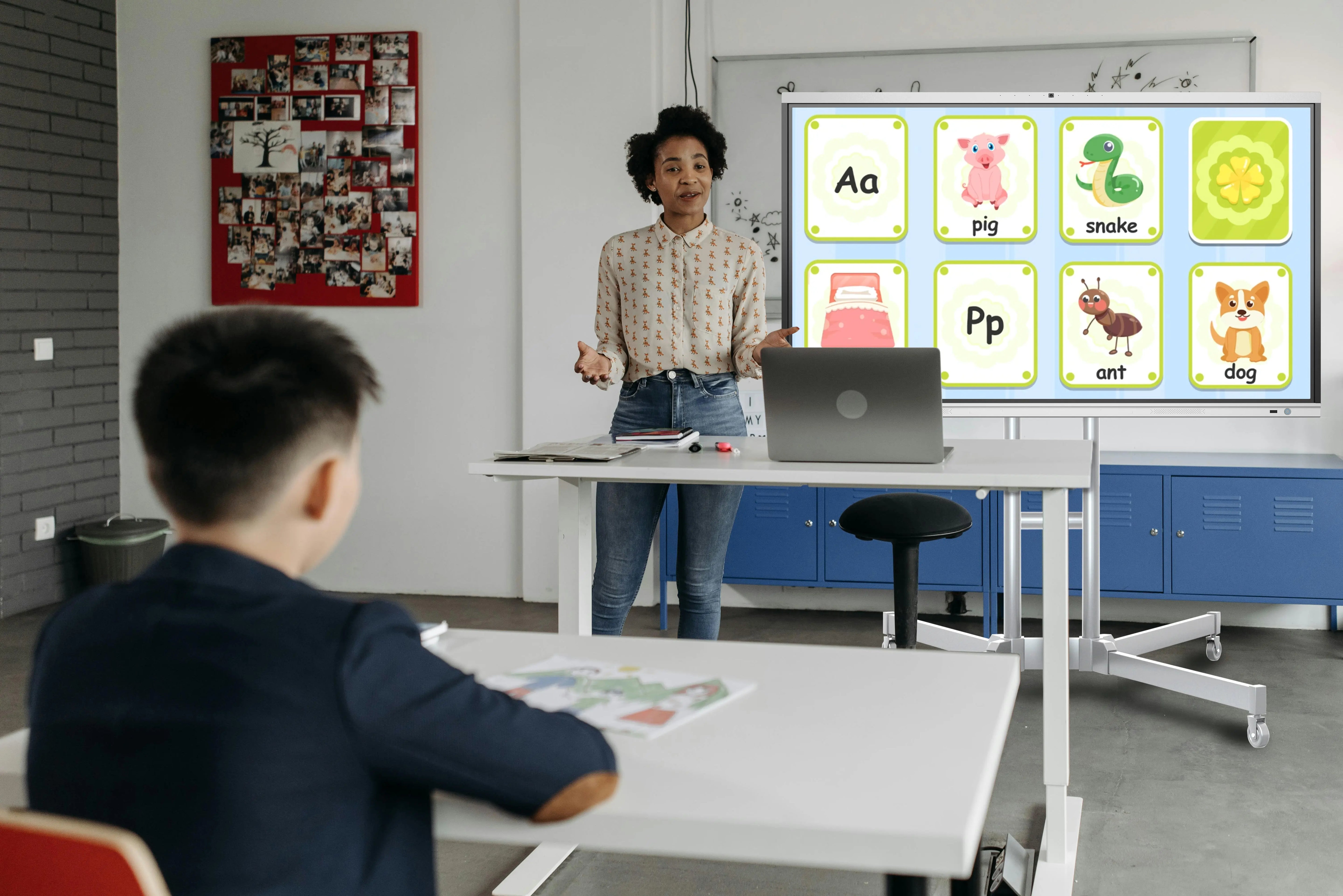 Digitales Whiteboard 86 Zoll | 4K UHD Android 14 | Smartboard 86" | Touchscreens für Meetings | Digitales Smart-Board & Tafel für Schule & Unternehmen 
