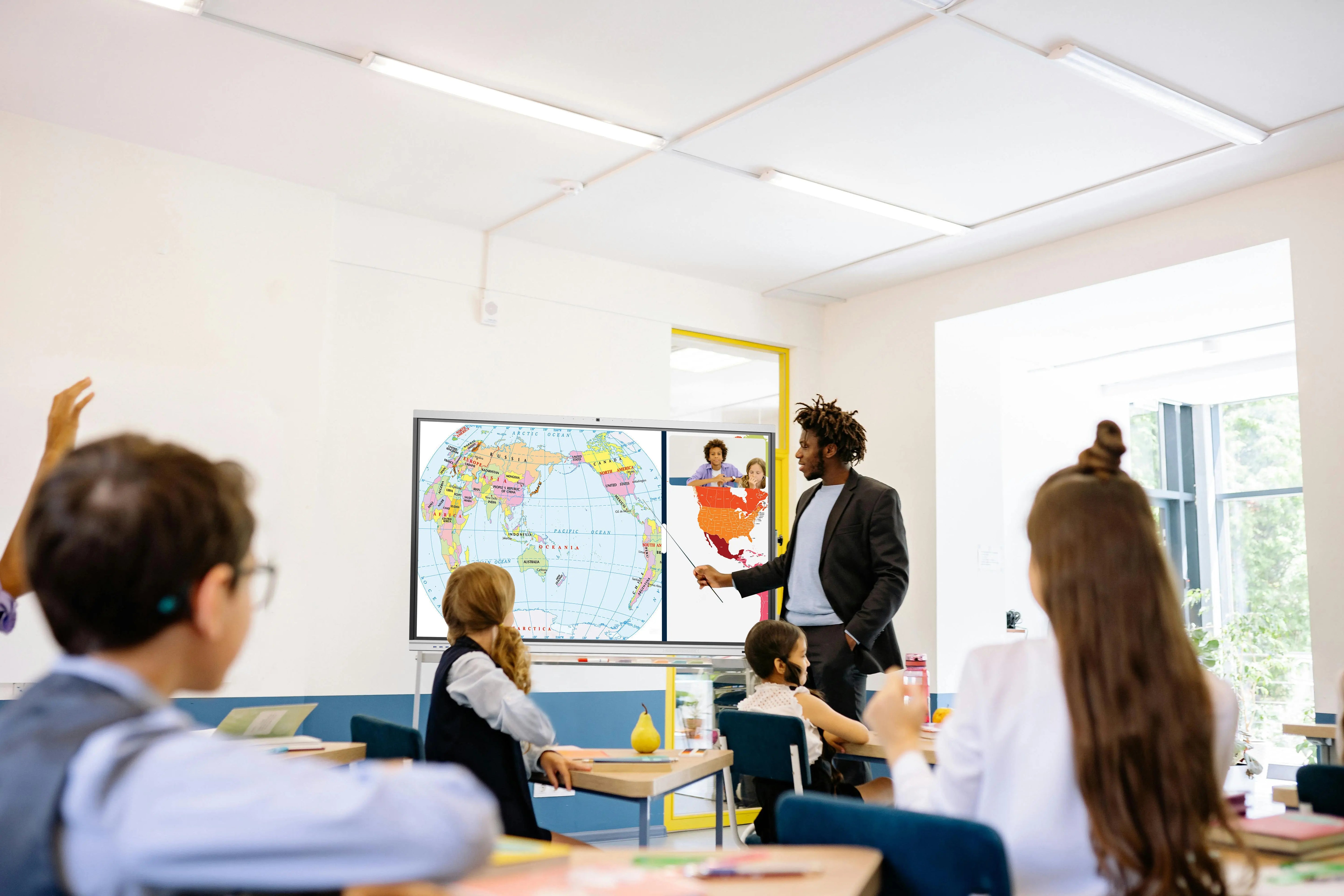 Digitales Whiteboard 86 Zoll | 4K UHD Android 14 | Smartboard 86" | Touchscreens für Meetings | Digitales Smart-Board & Tafel für Schule & Unternehmen 