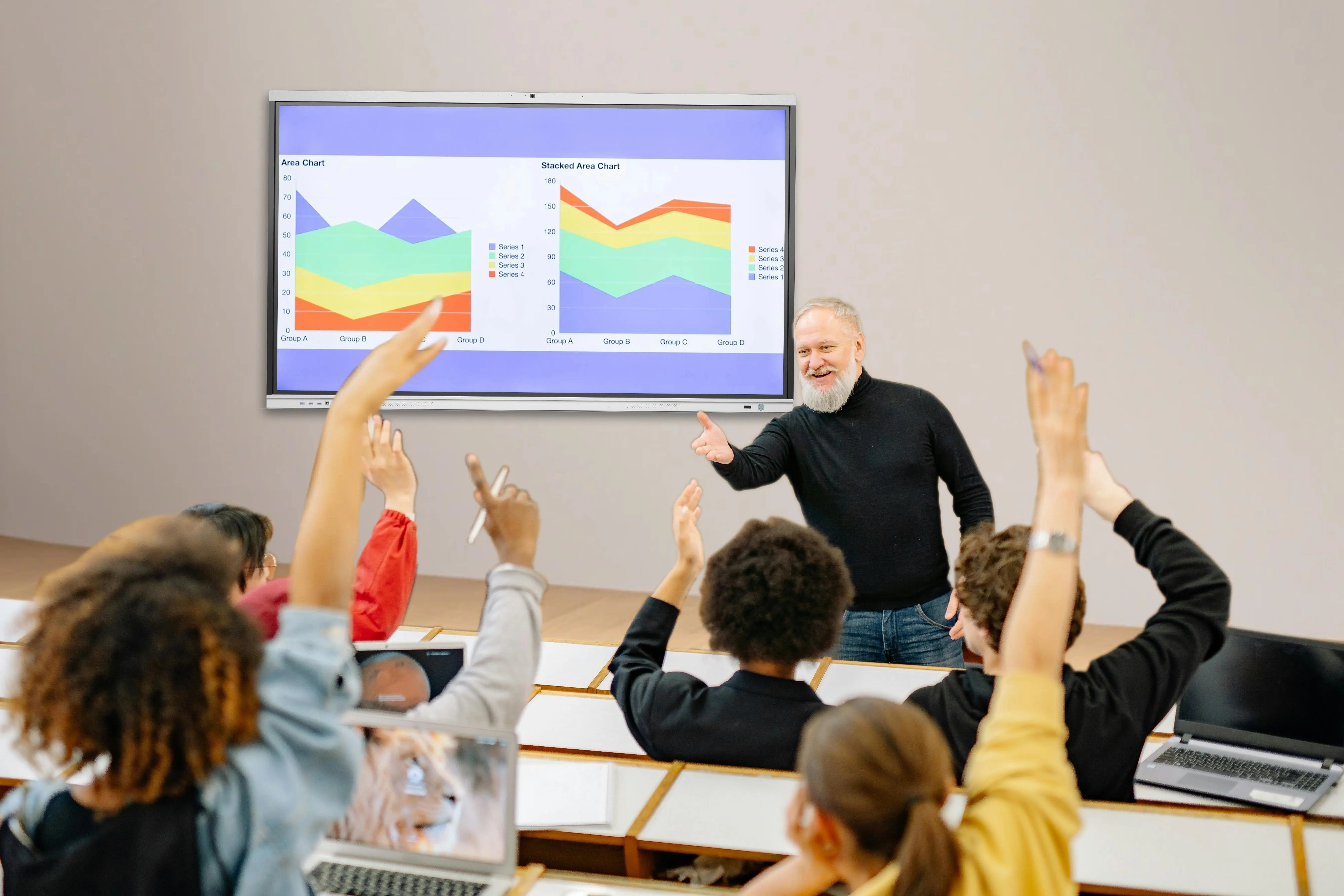 Digitales Whiteboard 86 Zoll | 4K UHD Android 14 | Smartboard 86" | Touchscreens für Meetings | Digitales Smart-Board & Tafel für Schule & Unternehmen 