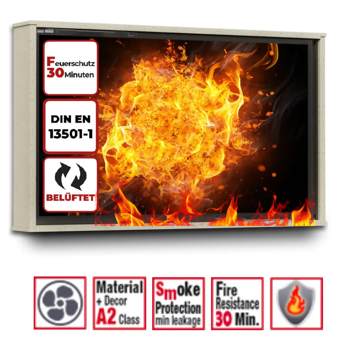 Indoor LCD LED Schutzgehäuse mit Belüftetes F30 Brandschutzgehäuse