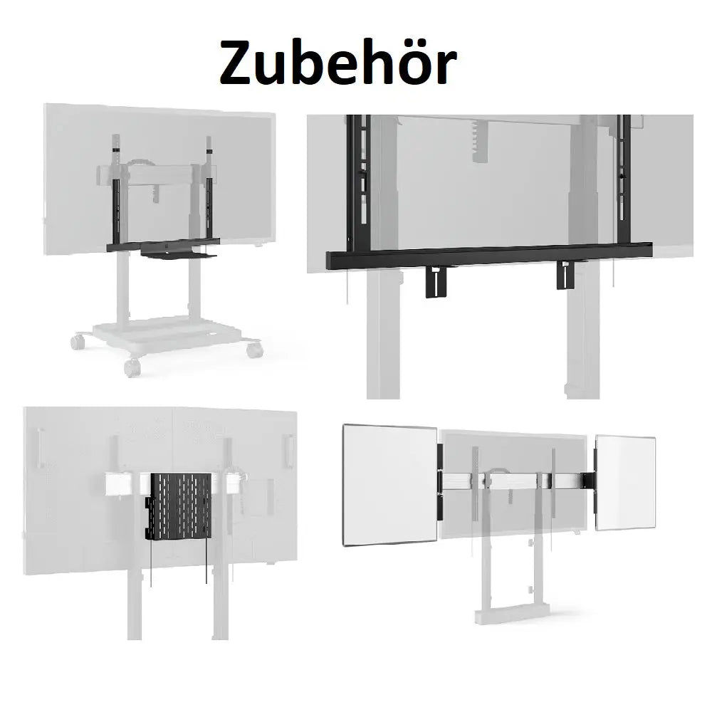 RISE elektrisch höhenverstellbare Boden-Wandhalterung Multimedia Display GmbH