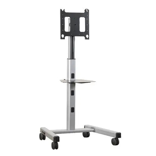 Rollgestell: Chief PFCUB Rollwagen Schwarz und Silber für 42 bis 86 Zoll Displays Multimedia Display GmbH
